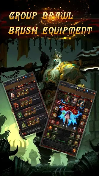 Dark God of War：Idle AFK RPG [MOD: безлимитные ресурсы и алмазы] — Скачать бесплатно (APK) — скриншот 3