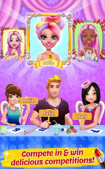 Взломанная Candy Makeup Beauty Game [MOD: безлимитные деньги и макияж открыт] на Андроид — скриншот 4