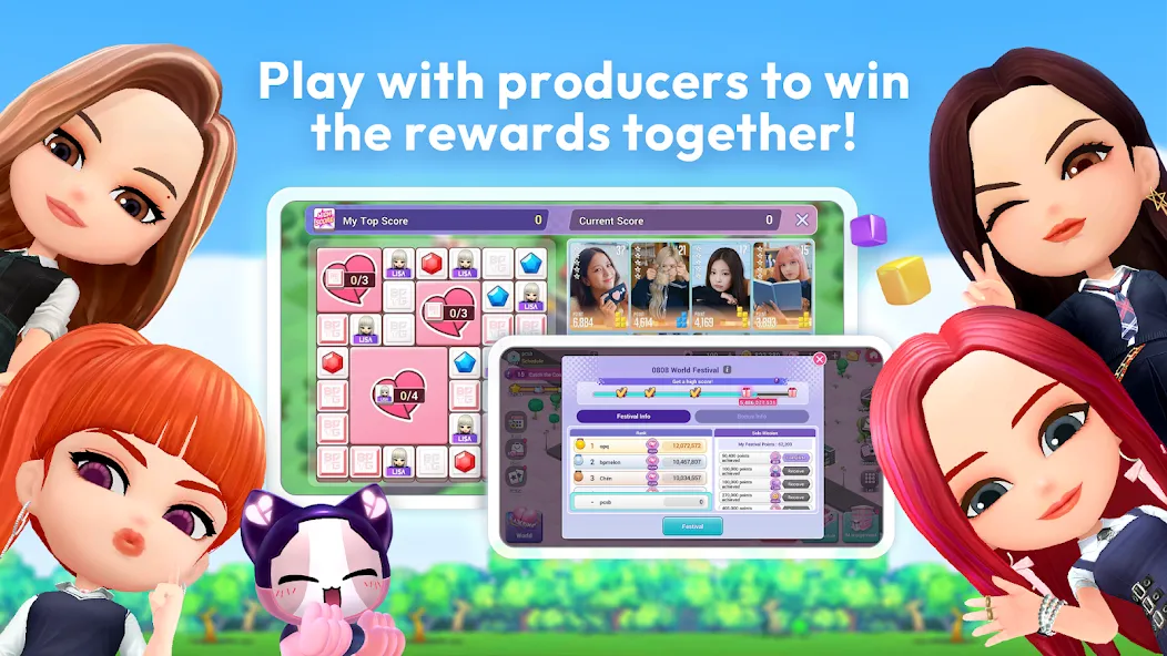 BLACKPINK THE GAME [MOD: безлимитные ресурсы и премиум-уровни] — Скачать бесплатно (APK) — скриншот 1