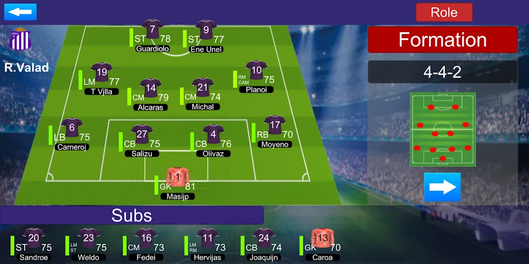 Скачать World League Soccer [MOD: безлимитные деньги и все команды открыты] — скриншот 5