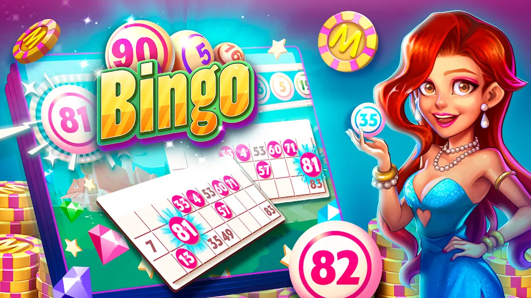 MundiGames: Bingo Slots Casino [MOD: безлимитные монеты и бесплатные вращения] на Андроид — скриншот 4