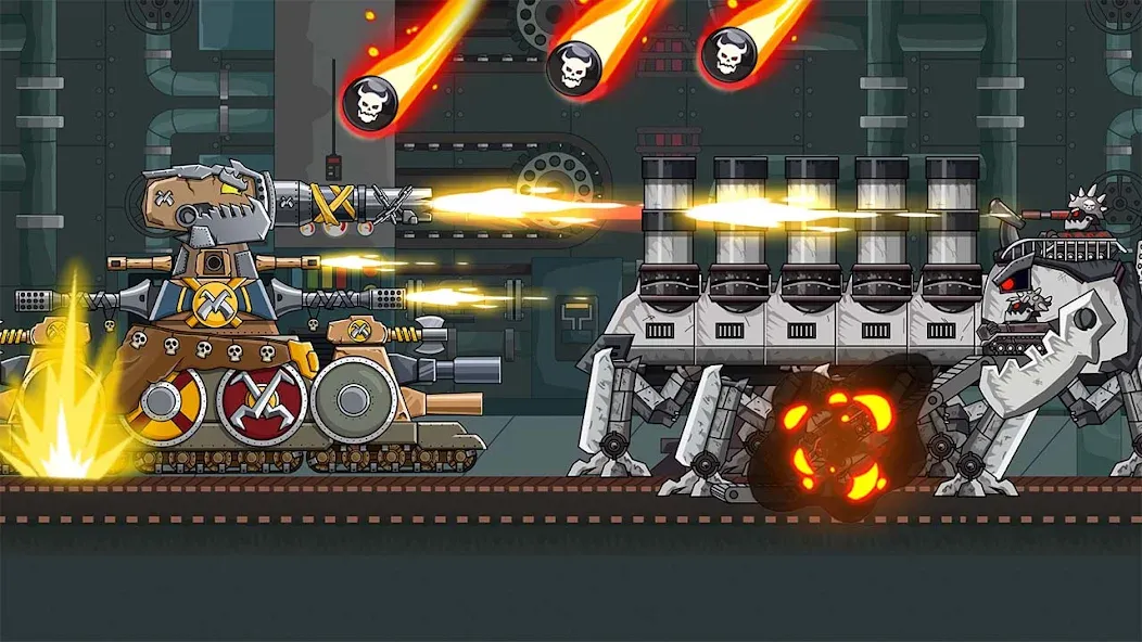Tank Arena Steel Battle [MOD: много денег и мощная броня] — Скачать бесплатно (APK) — скриншот 1