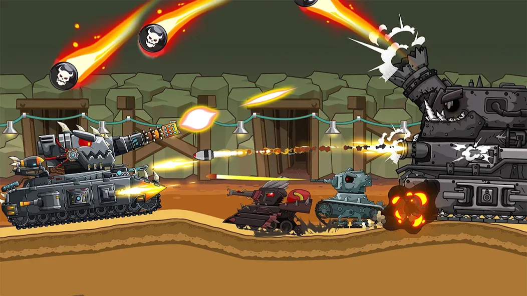 Tank Arena Steel Battle [MOD: много денег и мощная броня] — Скачать бесплатно (APK) — скриншот 2