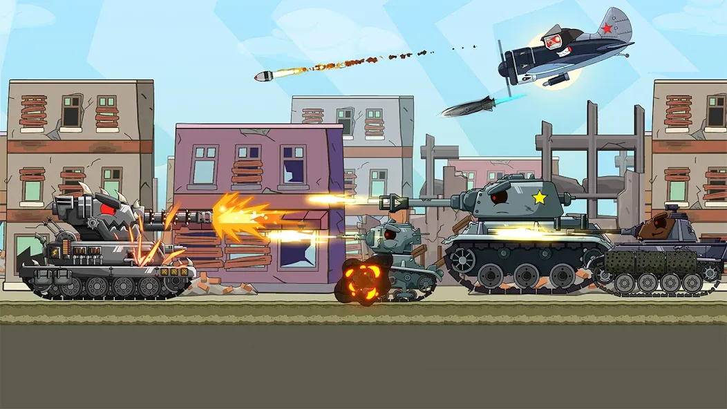 Tank Arena Steel Battle [MOD: много денег и мощная броня] — Скачать бесплатно (APK) — скриншот 3