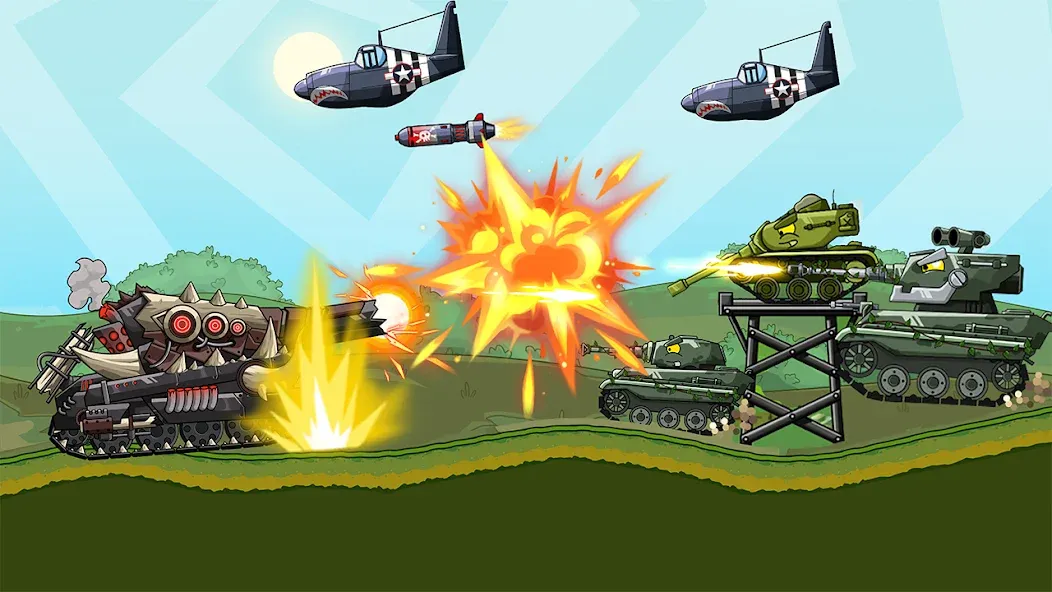 Tank Arena Steel Battle [MOD: много денег и мощная броня] — Скачать бесплатно (APK) — скриншот 4
