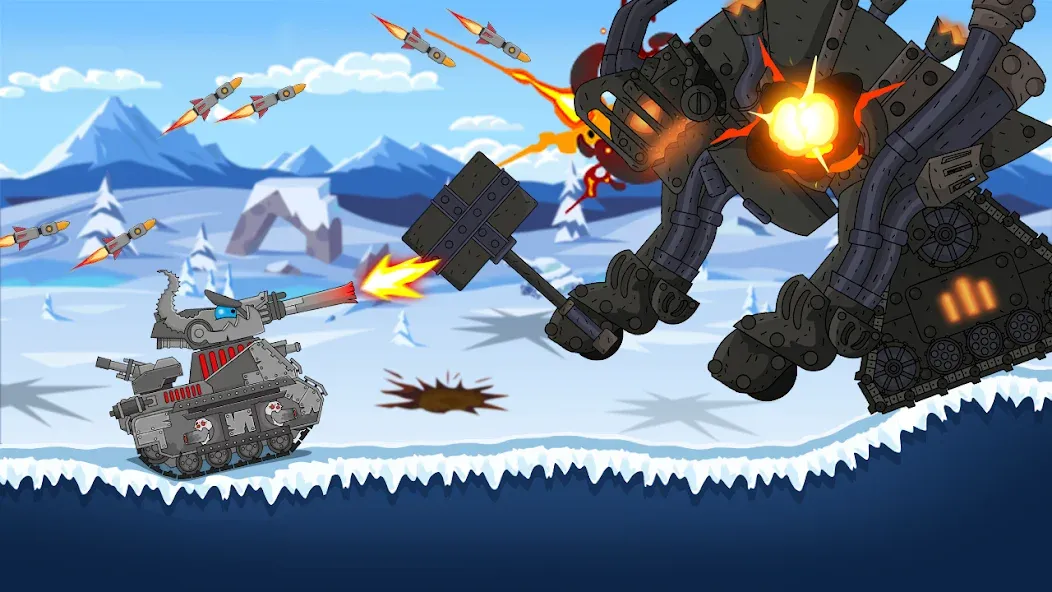 Tank Combat: War Battle [MOD: безлимитные деньги и мощные танки] на Андроид — скриншот 5