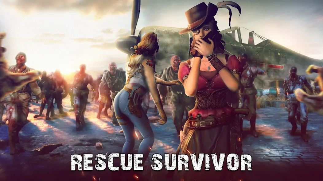 Скачать Dead Empire: Zombie War [MOD: много денег и ресурсов] — скриншот 4