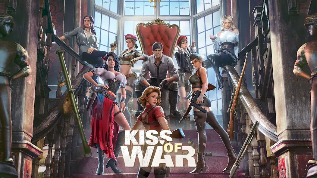 Kiss of War [MOD: безлимитные ресурсы и ускорение строительства] — Скачать бесплатно (APK) — скриншот 1