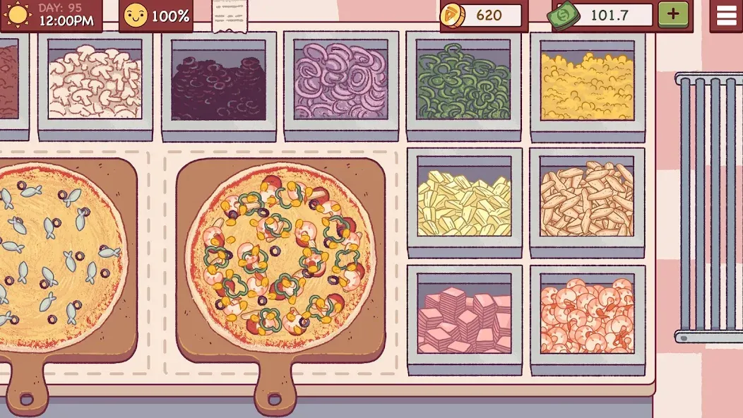 Good Pizza, Great Pizza [MOD: безлимитные деньги и ресурсы] — Скачать бесплатно (APK) — скриншот 1