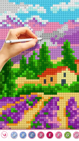 Cross Stitch Masters [MOD: без рекламы и все узоры открыты] на Андроид — скриншот 1