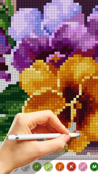 Cross Stitch Masters [MOD: без рекламы и все узоры открыты] на Андроид — скриншот 5