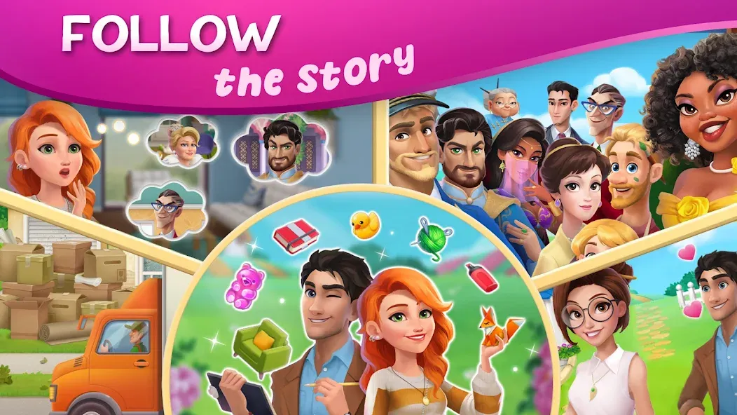 Скачать DesignVille: Merge & Story [MOD: безлимитные деньги и энергия] — скриншот 5