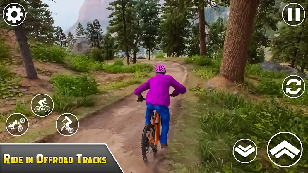 Скачать взлом BMX Bicycle Games Offroad Bike [MOD: безлимитные деньги и топовый байк] — скриншот 2