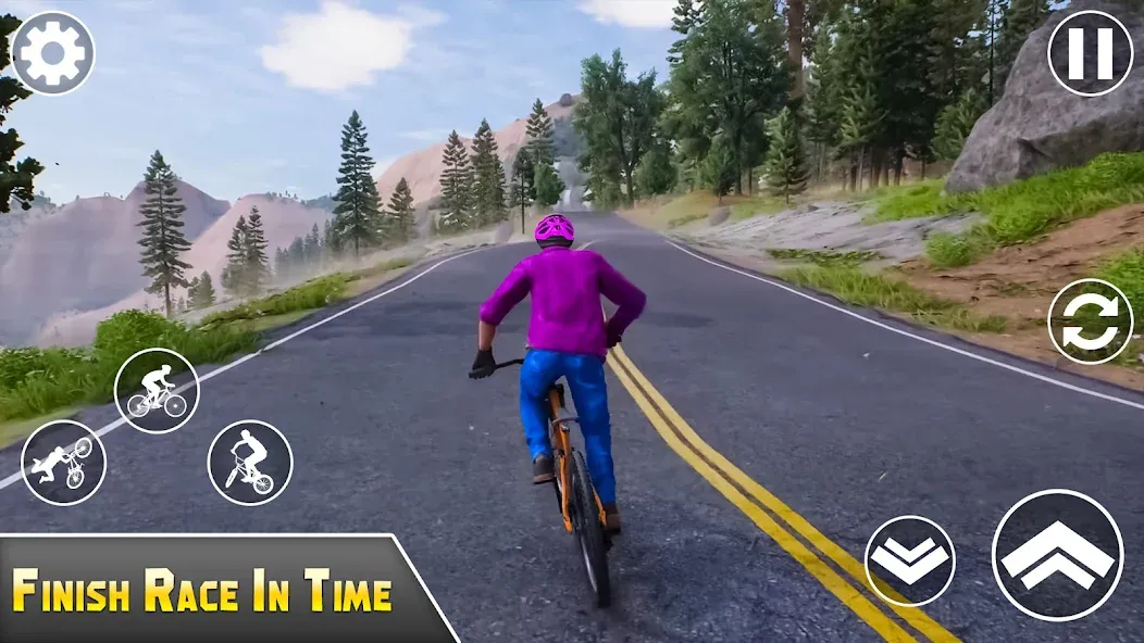 Скачать взлом BMX Bicycle Games Offroad Bike [MOD: безлимитные деньги и топовый байк] — скриншот 3