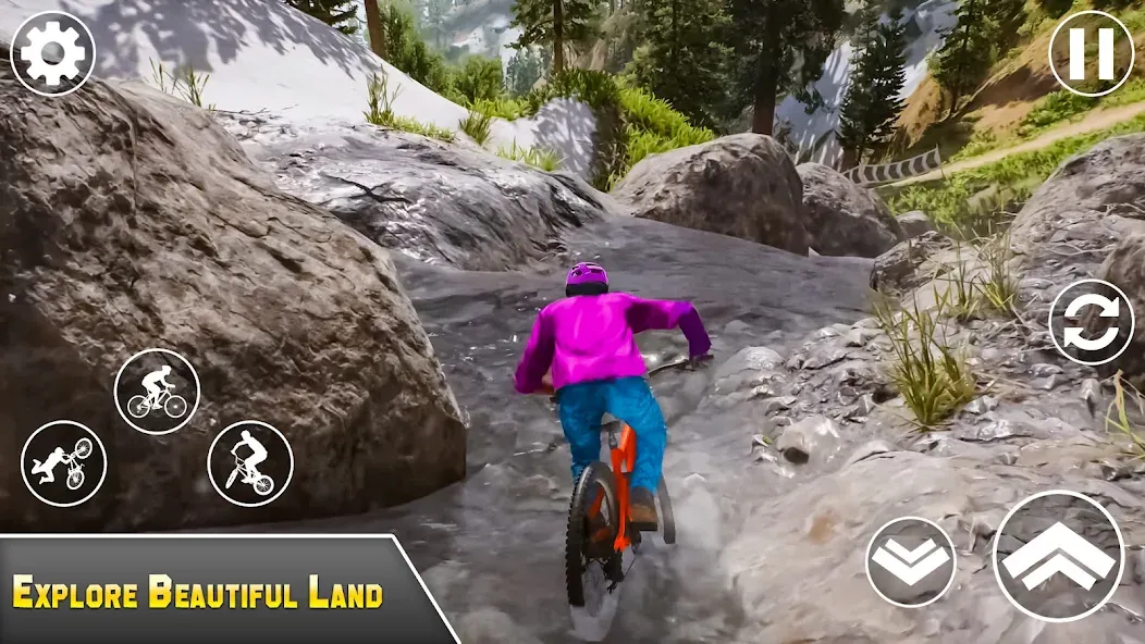 Скачать взлом BMX Bicycle Games Offroad Bike [MOD: безлимитные деньги и топовый байк] — скриншот 5