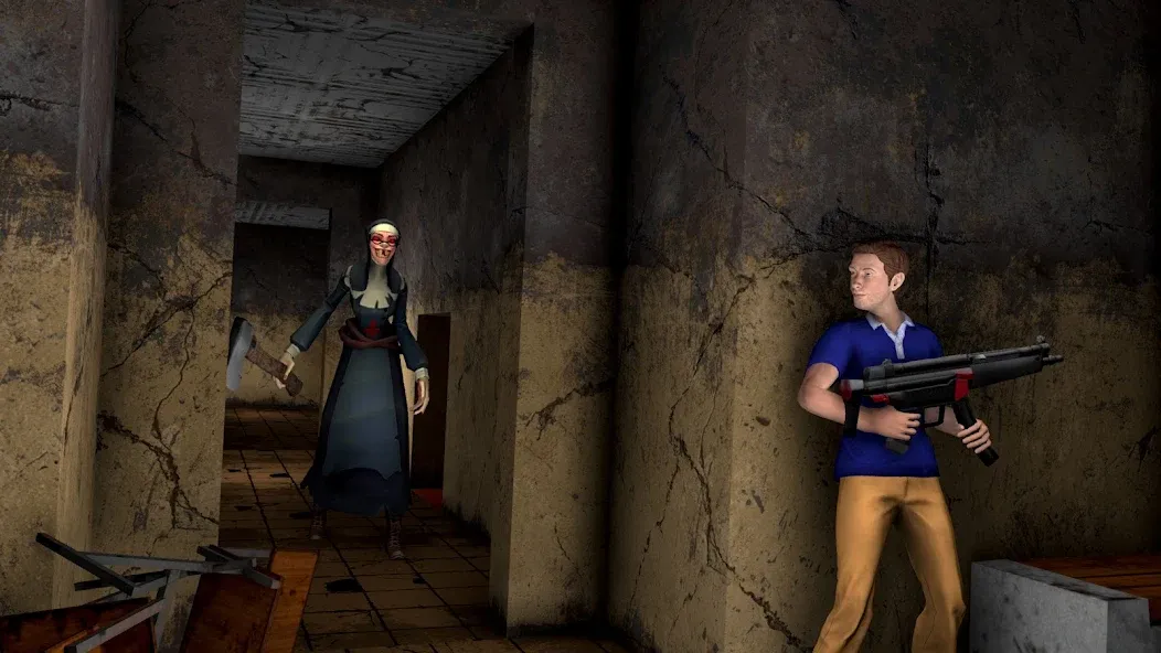 Взломанная Scary Nun Horror School Escape [MOD: безлимитные деньги и открыты все уровни] на Андроид — скриншот 2
