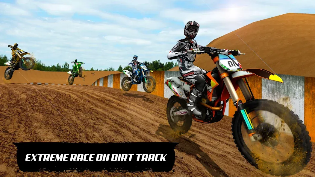 Скачать Motocross Dirt Bike Champions [MOD: безлимитные деньги и все мотоциклы] на телефон — скриншот 5
