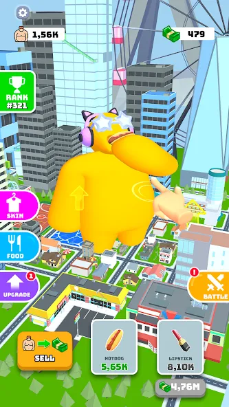 Eating Hero: Clicker Food Game [MOD: безлимитные монеты и ускоренная прокачка] последняя версия — скриншот 3