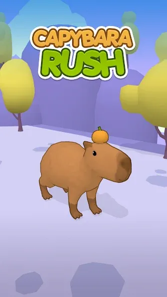 Взломанная Capybara Rush [MOD: много монет и бонусов] на Андроид — скриншот 1