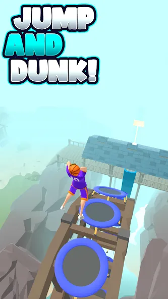Скачать Hoop World: Flip Dunk Game 3D [MOD: безлимитные деньги и все уровни открыты] на телефон — скриншот 1