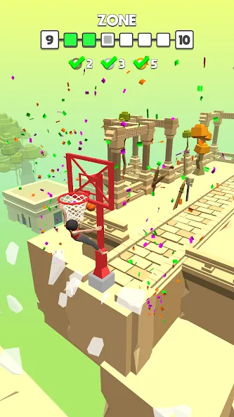 Flip Dunk [MOD: безлимитные деньги и открыты все уровни] последняя версия — скриншот 2