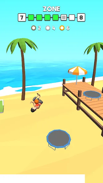 Flip Dunk [MOD: безлимитные деньги и открыты все уровни] последняя версия — скриншот 4