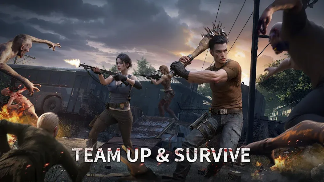 Скачать взлом Aftermath Survival: Zombie War [MOD: безлимитные ресурсы и оружие] — скриншот 4