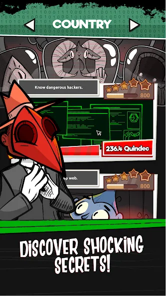Into the Deep Web: Idle Game [MOD: безлимитные деньги и ресурсы] — Скачать бесплатно (APK) — скриншот 2