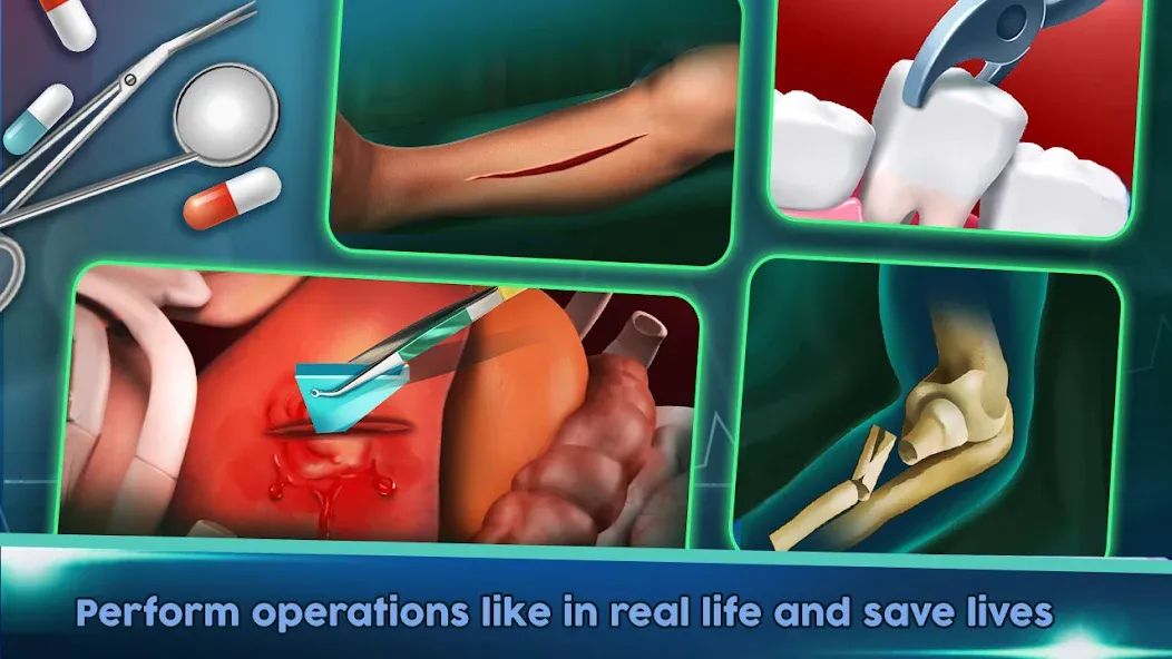 Скачать Surgery Doctor Simulator Games [MOD: все операции разблокированы] — скриншот 5