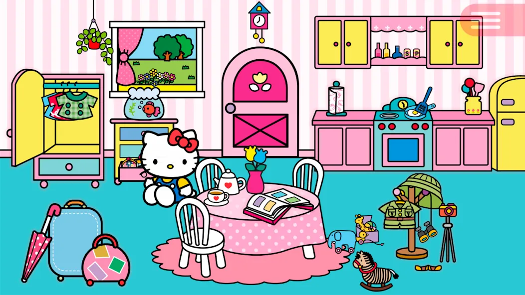 Hello Kitty Around The World [MOD: безлимитные монеты и все костюмы] последняя версия — скриншот 1