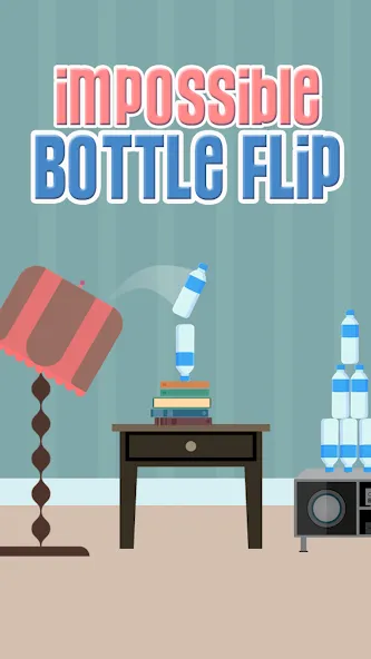 Скачать Impossible Bottle Flip [MOD: разблокированы все уровни и скины] на телефон — скриншот 1