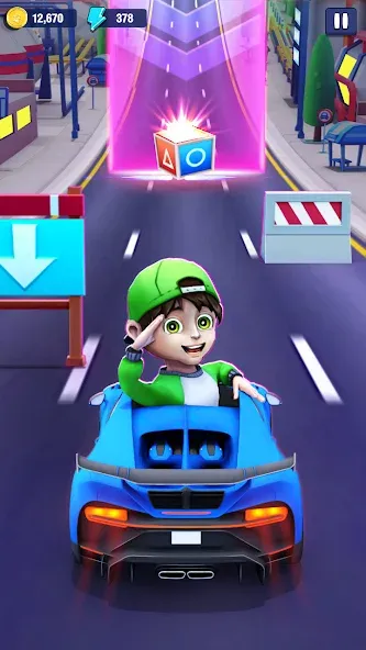 Mini Car Runner - Racing Games [MOD: безлимитные деньги и топливо] на Андроид — скриншот 2