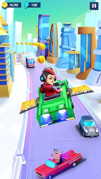 Mini Car Runner - Racing Games [MOD: безлимитные деньги и топливо] на Андроид — скриншот 3