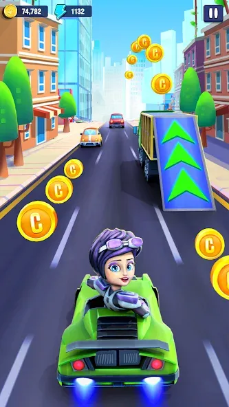 Mini Car Runner - Racing Games [MOD: безлимитные деньги и топливо] на Андроид — скриншот 5