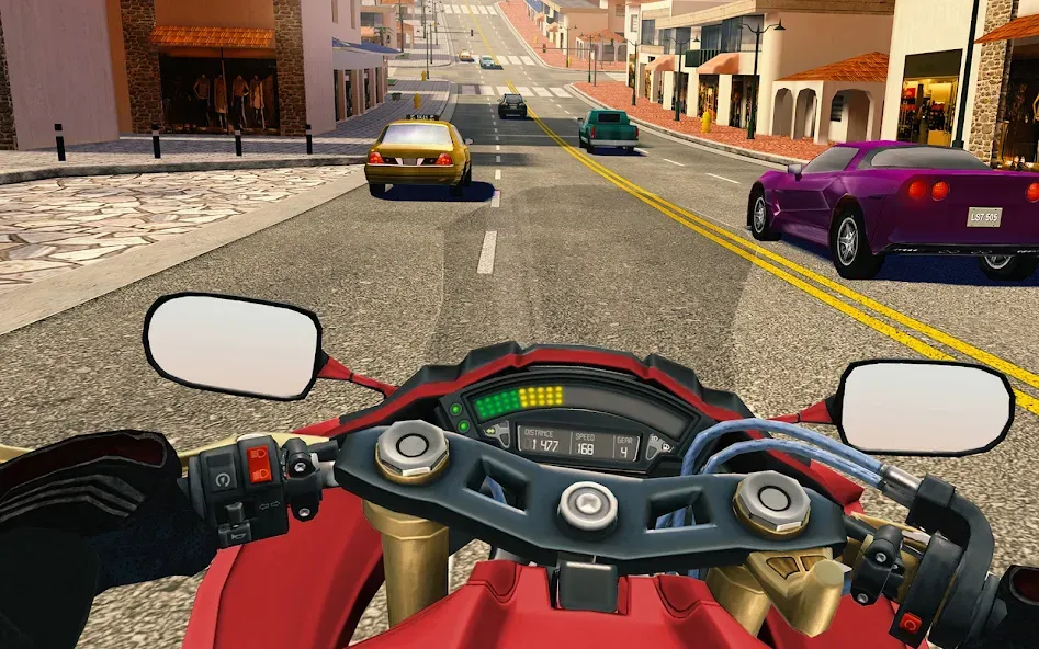 Moto Rider GO: Highway Traffic [MOD: безлимитные деньги и топливо] на Андроид — скриншот 3