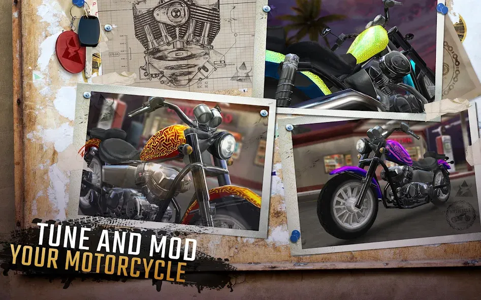 Moto Rider GO: Highway Traffic [MOD: безлимитные деньги и топливо] на Андроид — скриншот 4