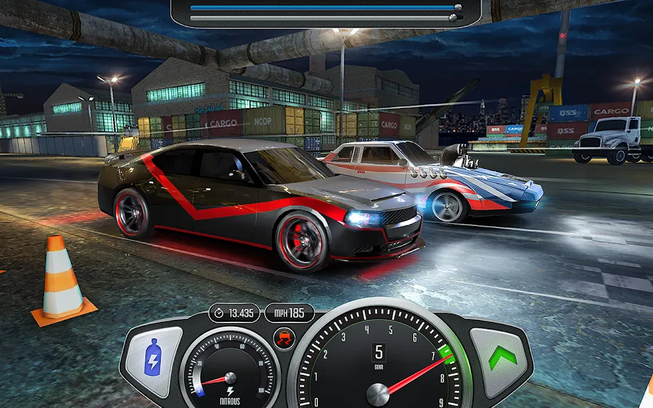 Скачать TopSpeed: Drag & Fast Racing [MOD: безлимитные деньги и топливо] — скриншот 1