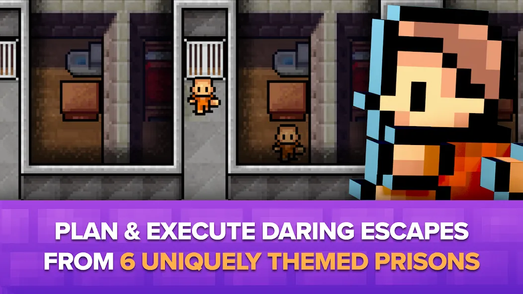 The Escapists: Prison Escape – [MOD: безлимитные деньги и открыты все уровни] на Андроид — скриншот 2
