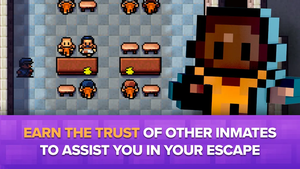 The Escapists: Prison Escape – [MOD: безлимитные деньги и открыты все уровни] на Андроид — скриншот 4
