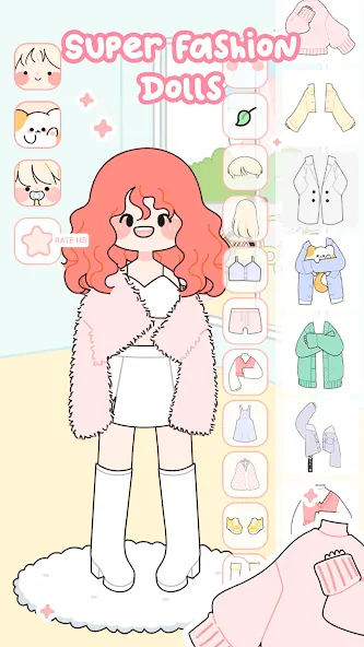 Lovely Doll : Dress Up Game [MOD: милые наряды и безлимитные монеты] — Скачать бесплатно (APK) — скриншот 1