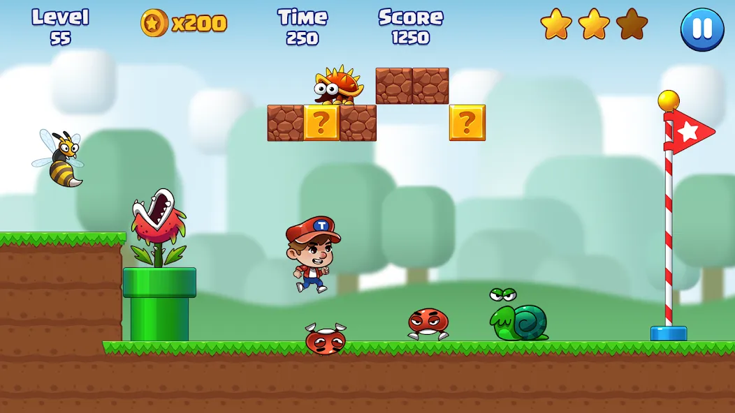 Скачать Super Bill World-Fun Adventure [MOD: безлимитные монеты и открытые уровни] — скриншот 1