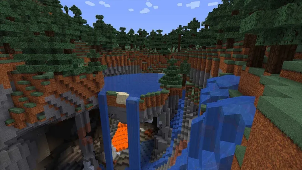 Скачать Mini Block Craft Realm Craft [MOD: бесконечные ресурсы и все постройки] на телефон — скриншот 4