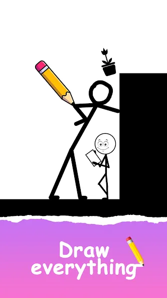 Скачать Save The Stick: Draw 2 Save [MOD: безлимитные подсказки и открыты все уровни] на телефон — скриншот 2