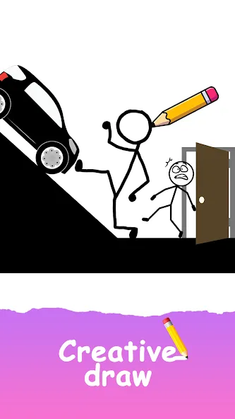 Скачать Save The Stick: Draw 2 Save [MOD: безлимитные подсказки и открыты все уровни] на телефон — скриншот 4