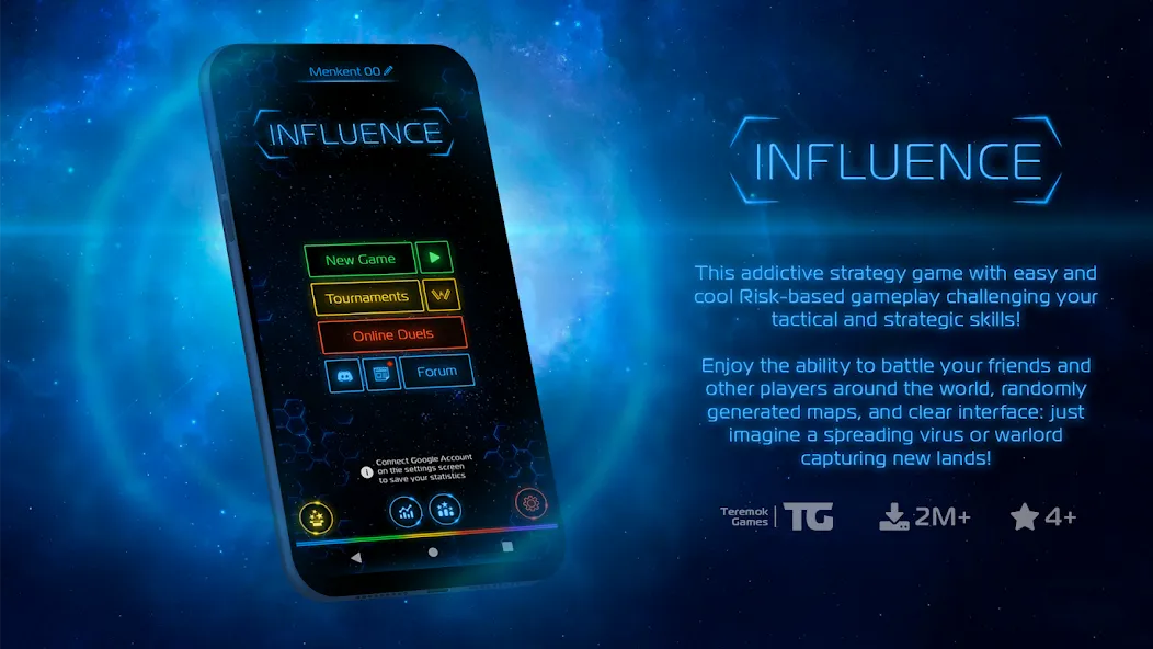Скачать Influence [MOD: безлимитные ресурсы и открытые уровни] на телефон — скриншот 1