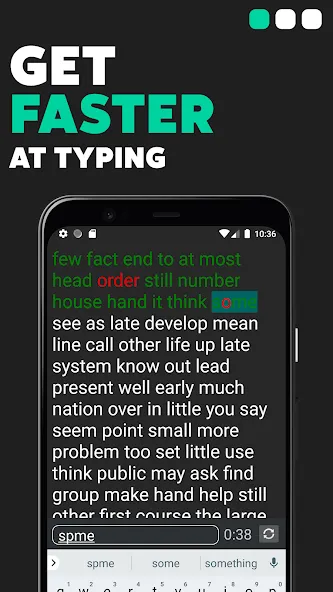 TypeGo – speed up your typing! [MOD: быстрая прокачка навыков печати] (Бесплатно / APK) — скриншот 1