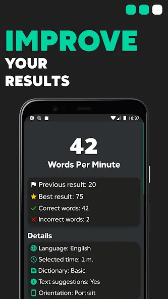 TypeGo – speed up your typing! [MOD: быстрая прокачка навыков печати] (Бесплатно / APK) — скриншот 2