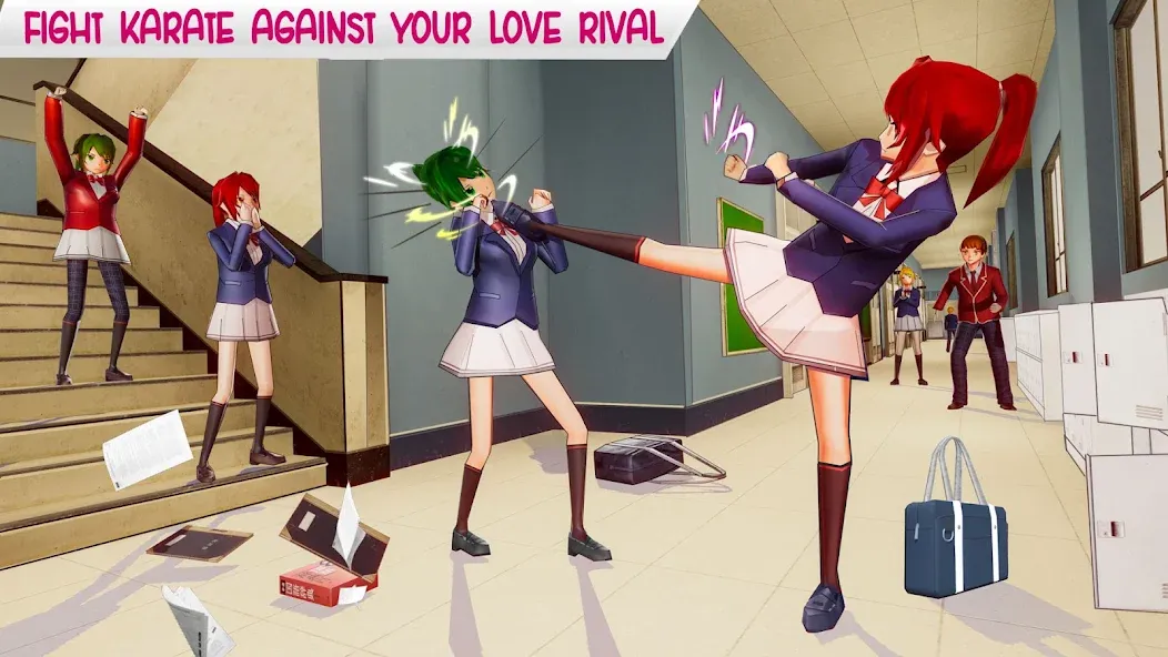 Anime High School Life [MOD: много денег и ресурсов] последняя версия — скриншот 1