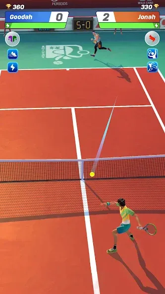 Взломанная Tennis Clash: Multiplayer Game [MOD: безлимитные деньги и энергия] на Андроид — скриншот 2