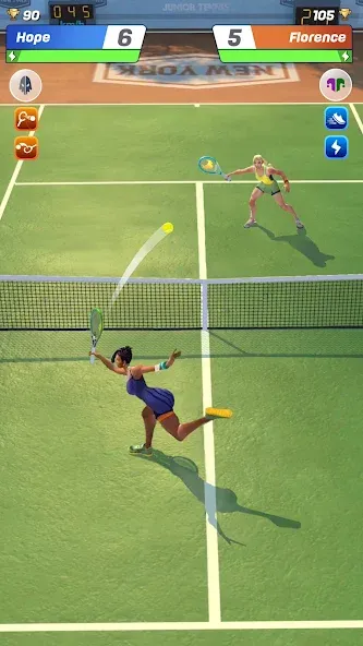 Взломанная Tennis Clash: Multiplayer Game [MOD: безлимитные деньги и энергия] на Андроид — скриншот 3